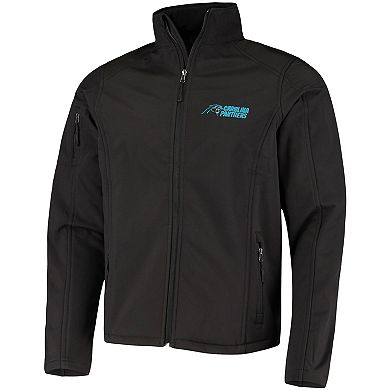 Men's Dunbrooke Black Carolina Panthers Sonoma Softshell Full-Zip Jacket