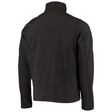 Men's Dunbrooke Black Carolina Panthers Sonoma Softshell Full-Zip Jacket