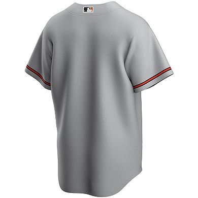 Men's Nike Gray Baltimore Orioles Road Replica Team Jersey