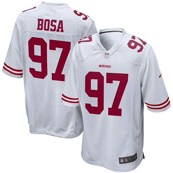 NICK BOSA 49ERS SIGNED CUSTOM STITCHED RED JERSEY JSA COA OHIO STATE