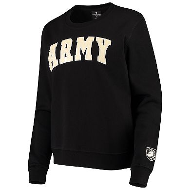 Women's Colosseum Black Army Black Knights Campanile Pullover Sweatshirt