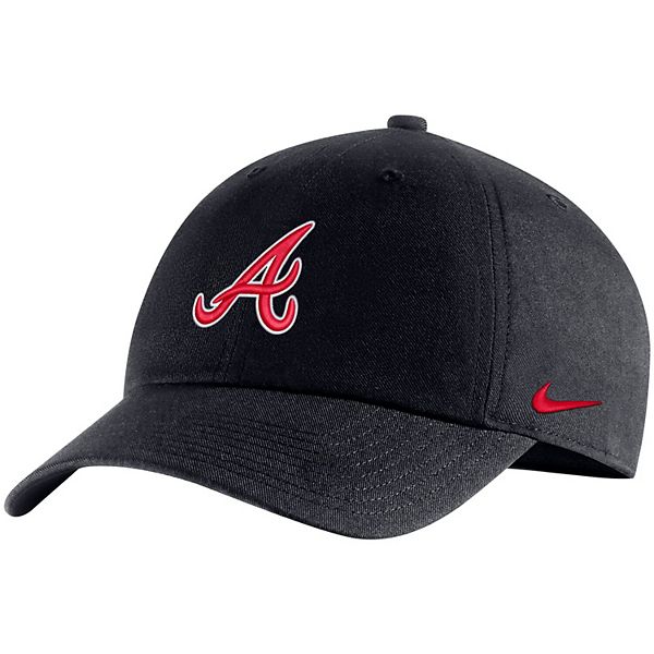 Men's Nike Navy Atlanta Braves Logo Heritage 86 Adjustable Hat