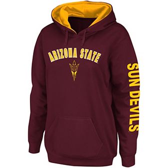 Women's Colosseum Maroon Arizona State Sun Devils Loud and Proud Pullover Hoodie
