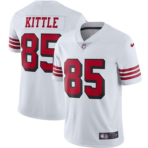 Men's Nike George Kittle White San Francisco 49ers Color Rush Vapor Limited  Jersey