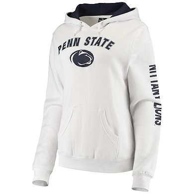 Women's Colosseum White Penn State Nittany Lions Loud and Proud Pullover Hoodie