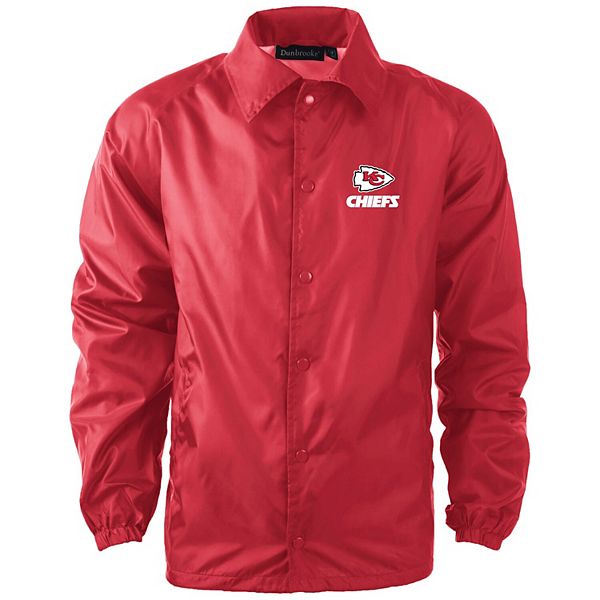 Men's Red Kansas City Chiefs Coaches Classic Raglan FullSnap