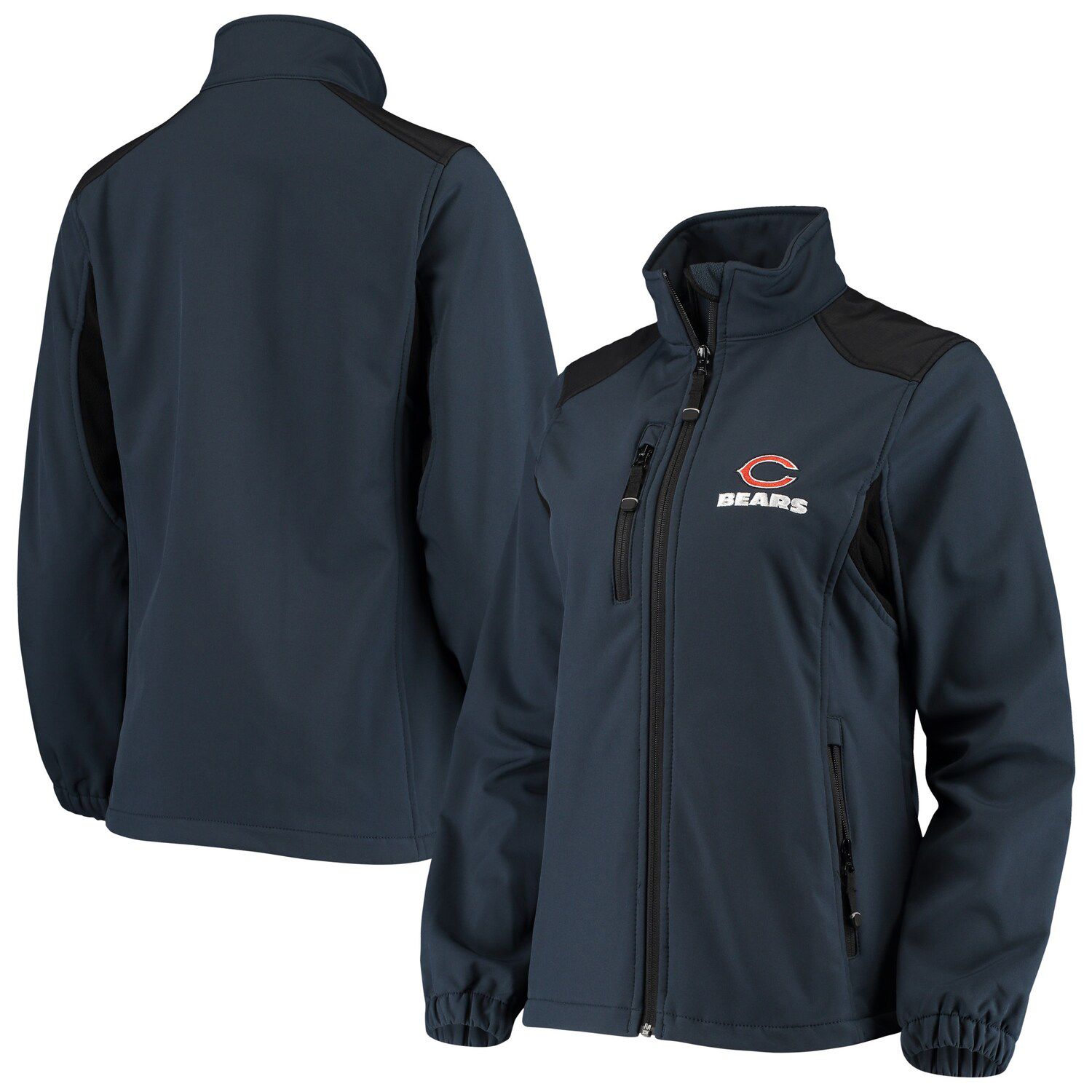 Image for Unbranded Women's Dunbrooke Navy Chicago Bears Softshell Fleece Full-Zip Jacket at Kohl's.