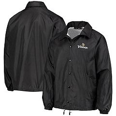 New Era Men's New Era Black Minnesota Vikings Third Down Varsity Full-Snap  Jacket