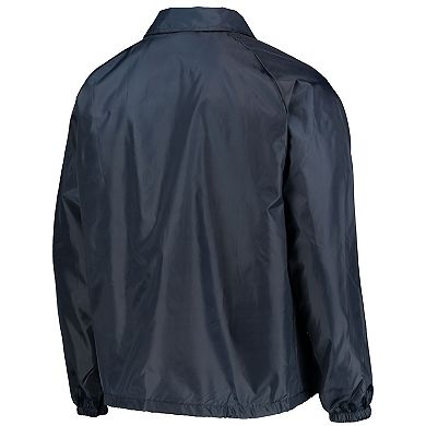 Men's Navy Chicago Bears Coaches Classic Raglan Full-Snap Windbreaker Jacket