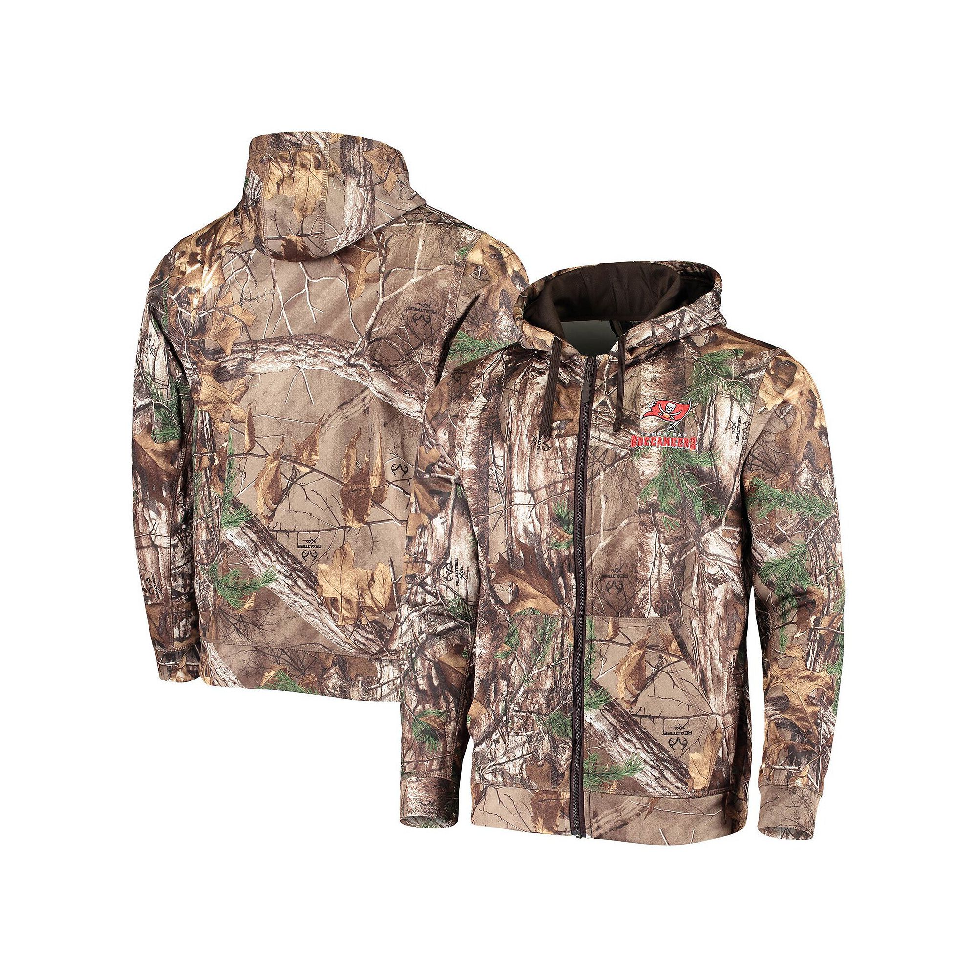 Mens Dunbrooke Realtree Camo Tampa Bay Buccaneers Trophy Tech Fleece Full-