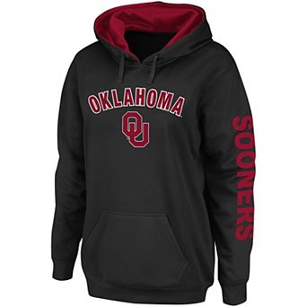 Women's Colosseum Black Oklahoma Sooners Loud and Proud Pullover Hoodie