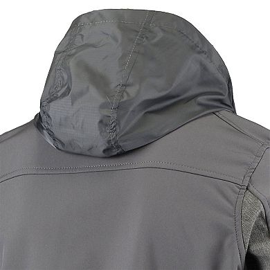 Men's Graphite Miami Dolphins Zephyr Softshell Full-Zip Jacket