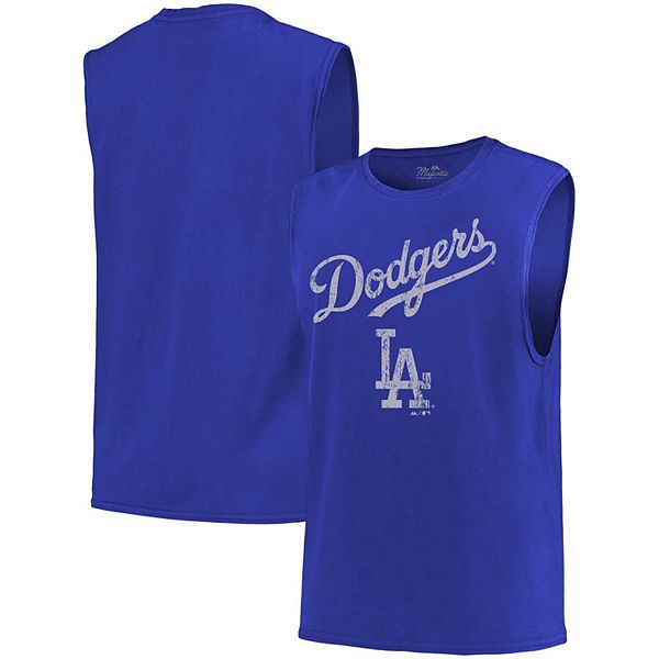Men's Majestic Threads Royal Los Angeles Dodgers Softhand Muscle