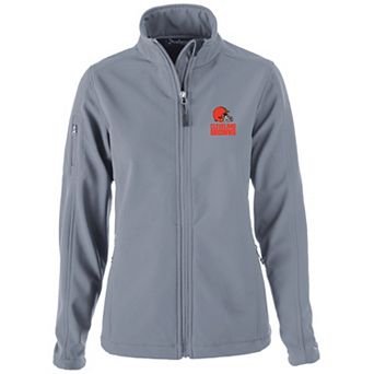 Women's Gray Cleveland Browns Full-Zip Sonoma Softshell Jacket