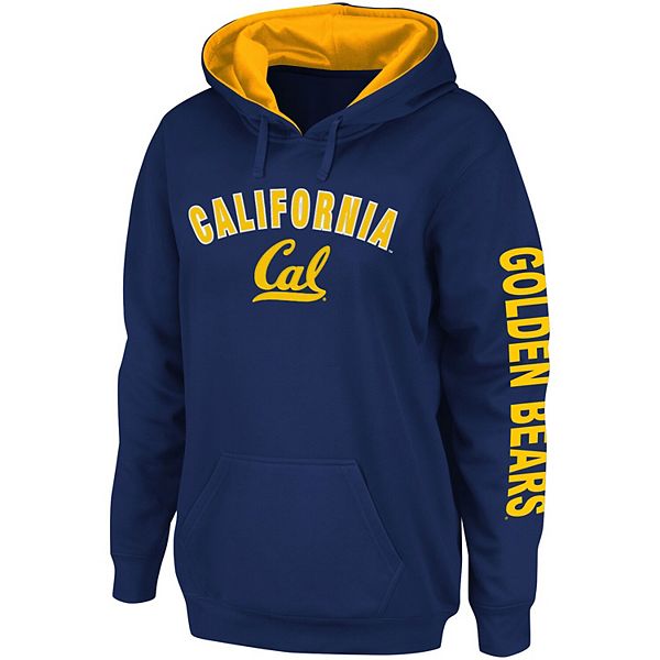 Women's Colosseum Navy Cal Bears Loud and Proud Pullover Hoodie