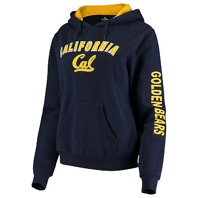 Women's Colosseum Navy Cal Bears Loud and Proud Pullover Hoodie