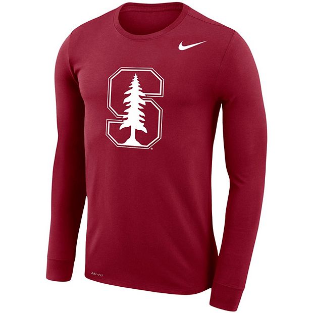 NWT nike Mens XXL stanford cardinal Dri-Fit Legend Long Sleeve Shirt T-shirt