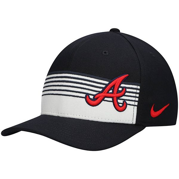 Nike Atlanta Braves Dri-fit Swoosh Flex Cap in Blue for Men