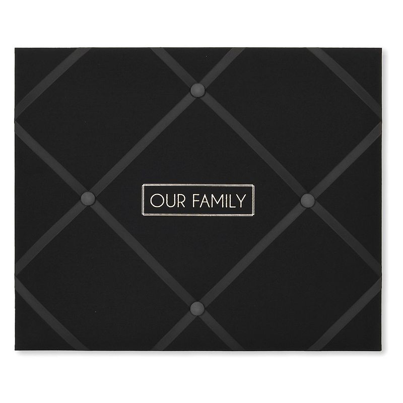 New View Gifts & Accessories Our Family French Memo Board, Black