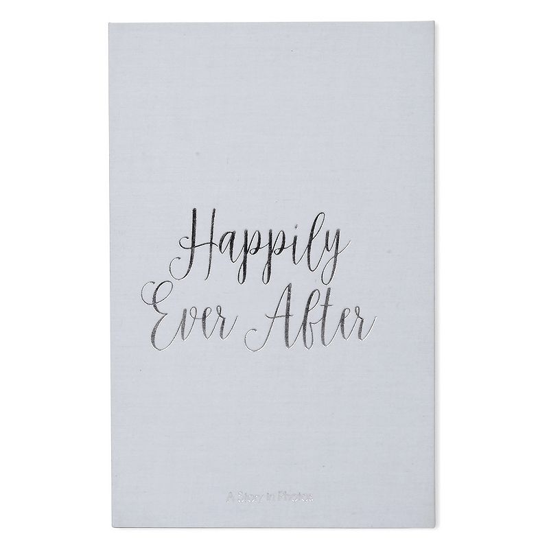 New View Gifts & Accessories Happily Ever After Photo Album Table Decor, Wh