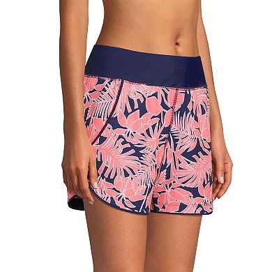 Women's Lands' End Quick Dry Thigh-Minimizer With Panty Swim Board Shorts