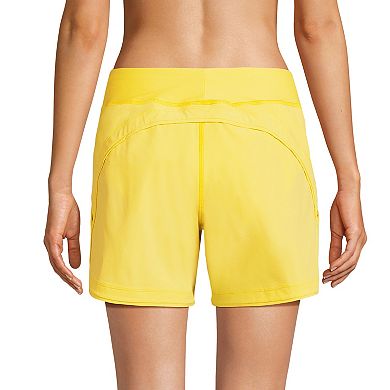 Women's Lands' End Quick Dry Thigh-Minimizer With Panty Swim Board Shorts