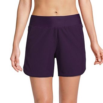 Women's Lands' End 5" Quick Dry Swim Shorts With Panty
