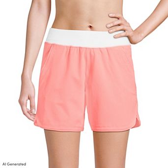 Women's Lands' End 5" Quick Dry Swim Shorts With Panty