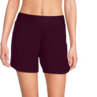 Women's Lands' End 5" Quick Dry Swim Shorts With Panty