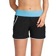 Women's Lands' End 5 Quick Dry Elastic Waist Board Shorts Swim Shorts With  Panty