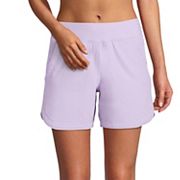 Women's Lands' End 5 Quick Dry Elastic Waist Board Shorts Swim Shorts With  Panty