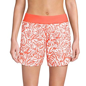 Women's Lands' End 5" Quick Dry Swim Shorts With Panty