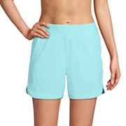 Women's Lands' End 5 Quick Dry Elastic Waist Board Shorts Swim