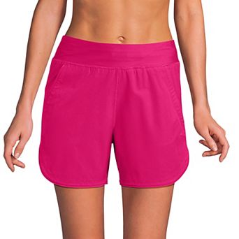 Women's Lands' End 5" Quick Dry Swim Shorts With Panty