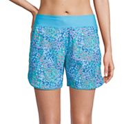 Lands'End 3 Quick Dry Board Shorts Swim Cover-up Shorts w/ Panty Plus 22W  #5163