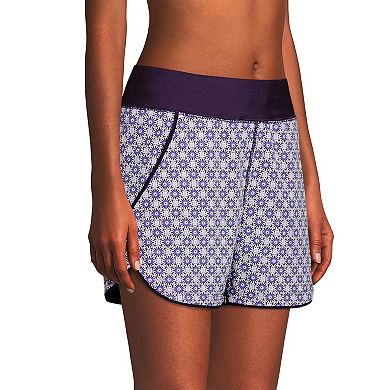 Petite Lands' End Quick Dry Thigh-Minimizer With Panty Swim Long Board Shorts