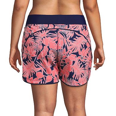 Plus Size Lands' End Quick Dry Thigh-Minimizer With Panty Swim Board Shorts