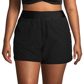 Plus Size Lands' End 5" Quick Dry Swim Shorts With Panty