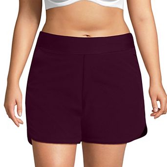 Plus Size Lands' End 5" Quick Dry Swim Shorts With Panty