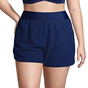 Plus Size Lands' End 5" Quick Dry Swim Shorts With Panty