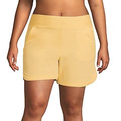 Women's Lands' End 5 Quick Dry Elastic Waist Board Shorts Swim Shorts With  Panty
