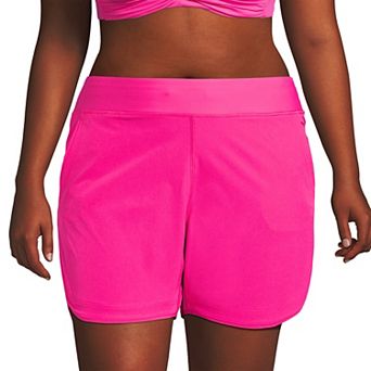 Plus Size Lands' End 5" Quick Dry Swim Shorts With Panty