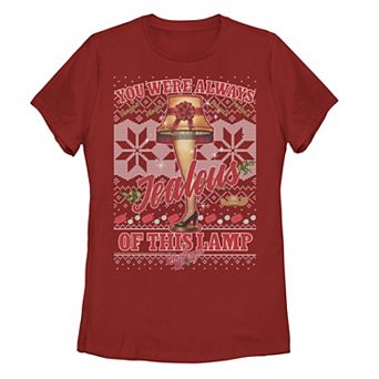 Juniors' A Christmas Story "You Were Always Jealous Of This Lamp" Tee