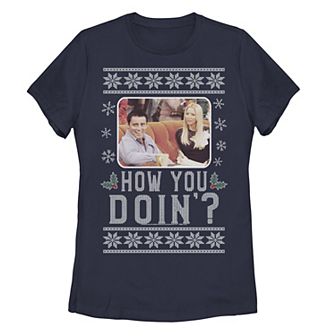 Juniors' Friends Holiday Doin' Christmas Photo Tee