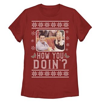 Juniors' Friends Holiday Doin' Christmas Photo Tee