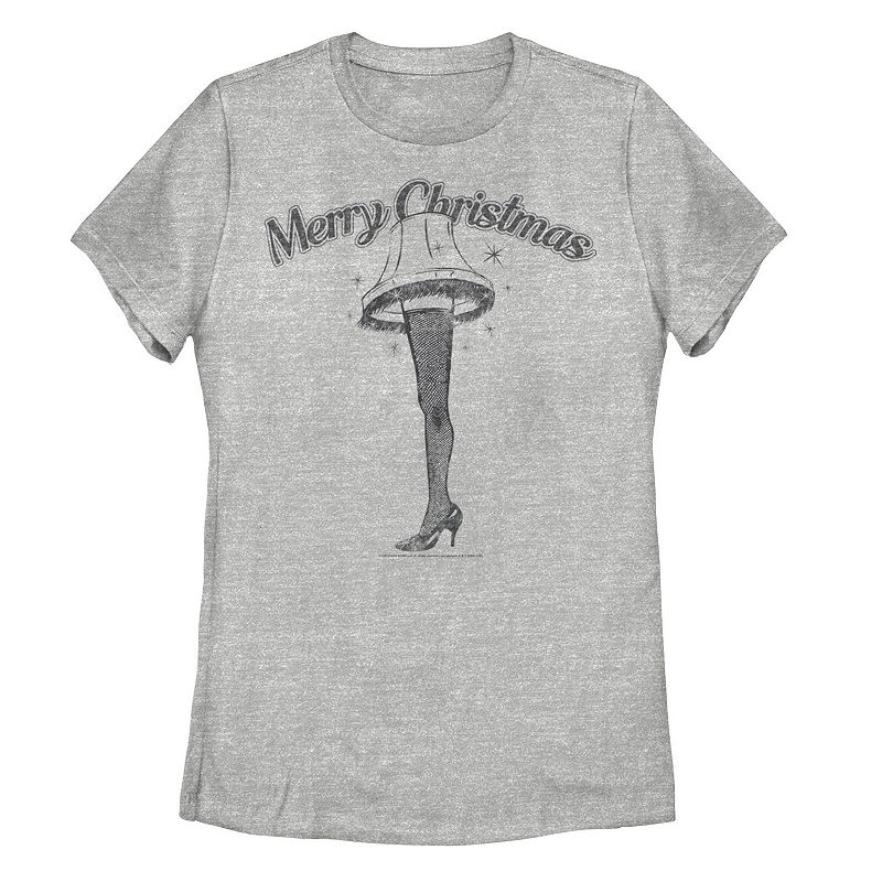 Juniors' A Christmas Story Merry Lamp Silhouette Tee, Girl's, 