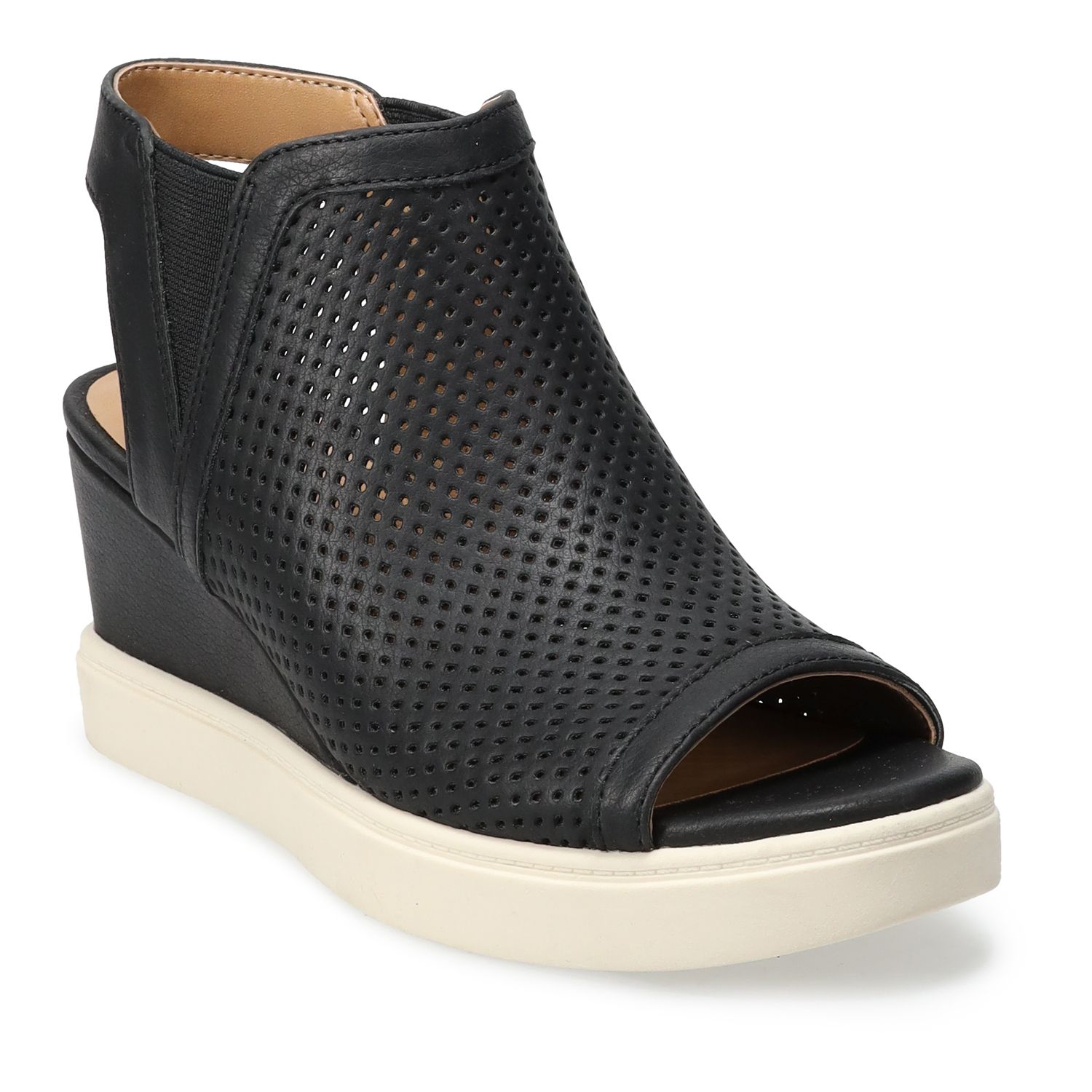 kohls womens black shoes