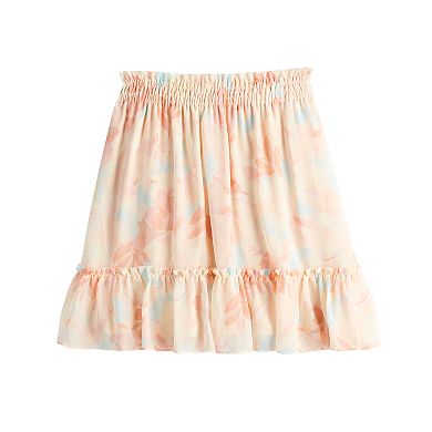 Women's LC Lauren Conrad Smocked Waist Flounce Skirt