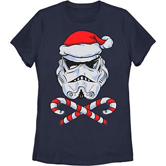 Juniors' Star Wars Santa Trooper Christmas Graphic Tee