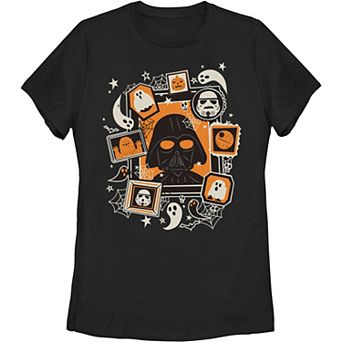Juniors' Star Wars Darth Vader & Ghosts Halloween Poster Graphic Tee